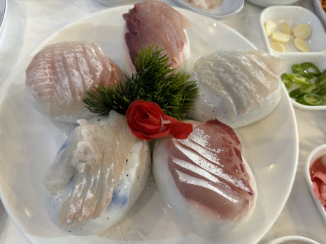 assorted raw fish