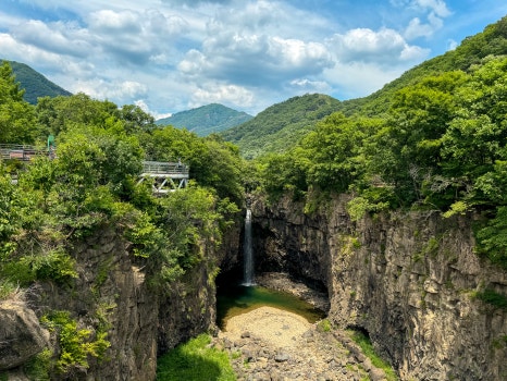 Jaein Falls seen from the suspension bridge1